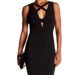 Symphony Deep V-Neck Mini Dress